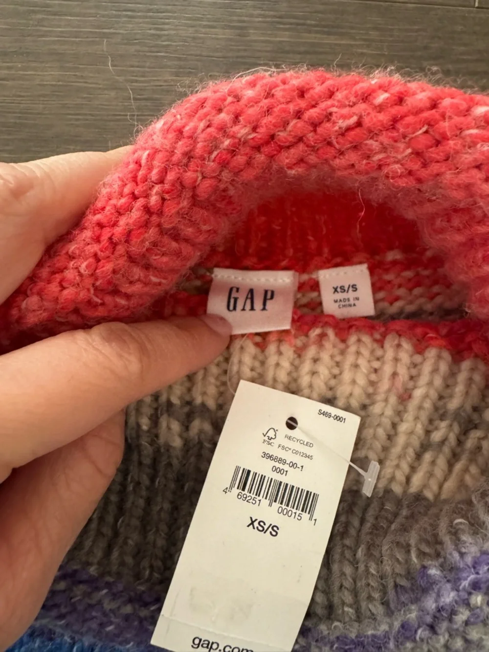 GAP Y2K Multicolor Striped Turtleneck Sweater - Picture 5 of 5